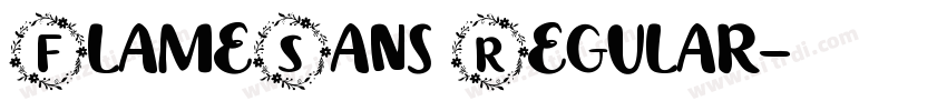 FlameSans Regular字体转换 FlameSans Regular字体转换